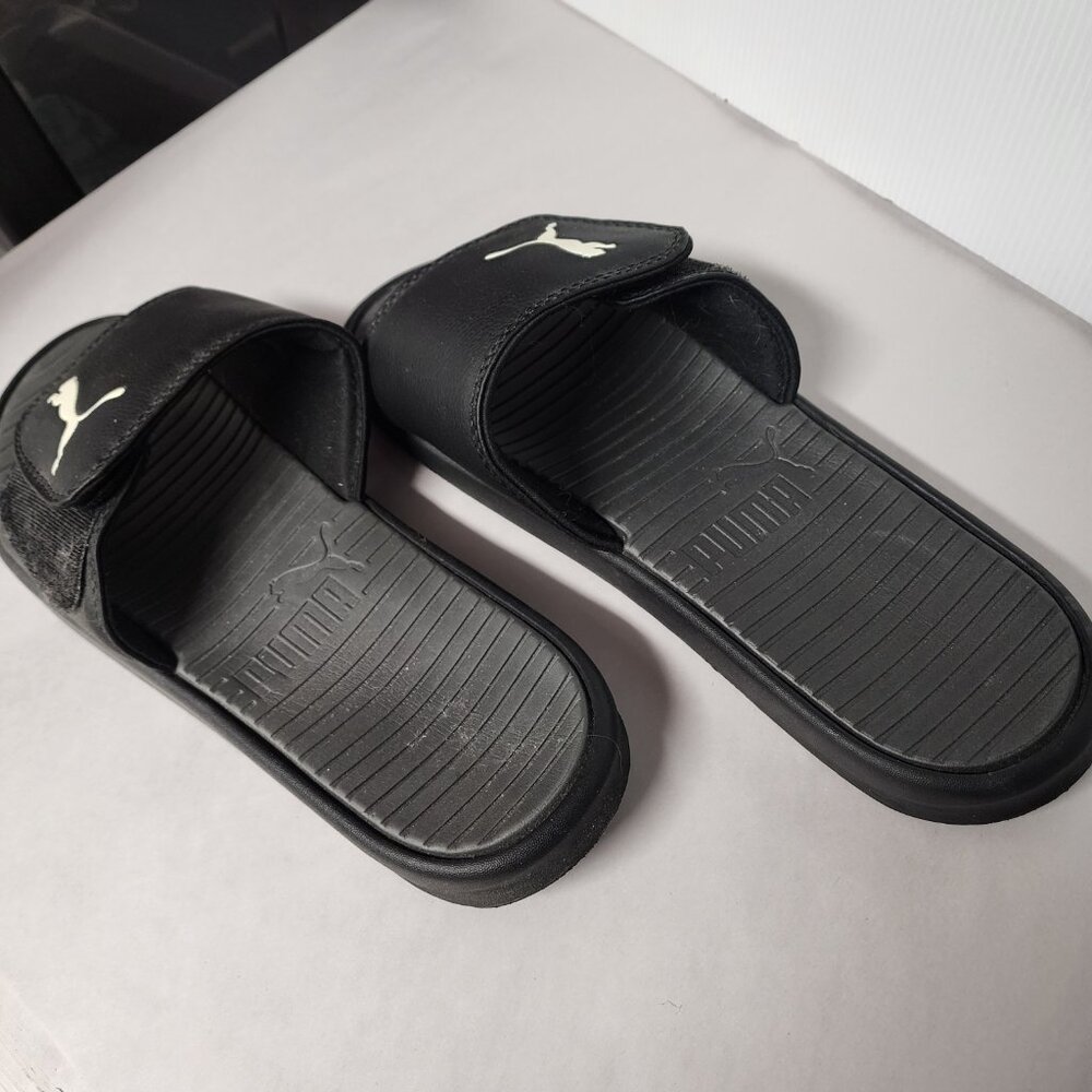 Puma Mens Cool Cat 2.0 black slip on sandals 11 - Picture 2 of 7